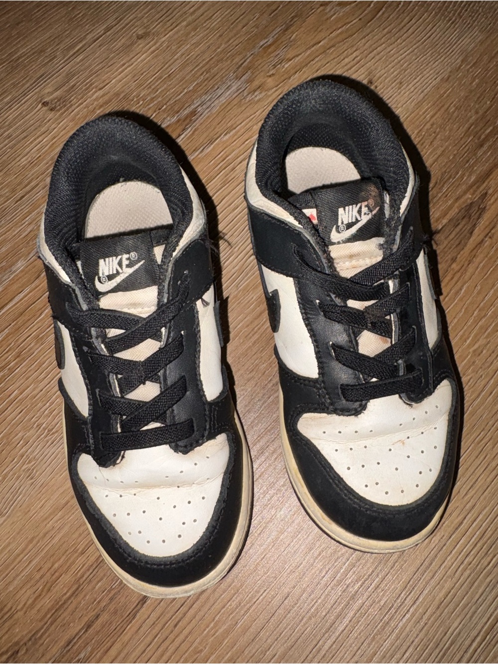 OFFERS OPEN! Kids panda Nike Dunk Low size 10 10c Nike Kids Black White Sneakers